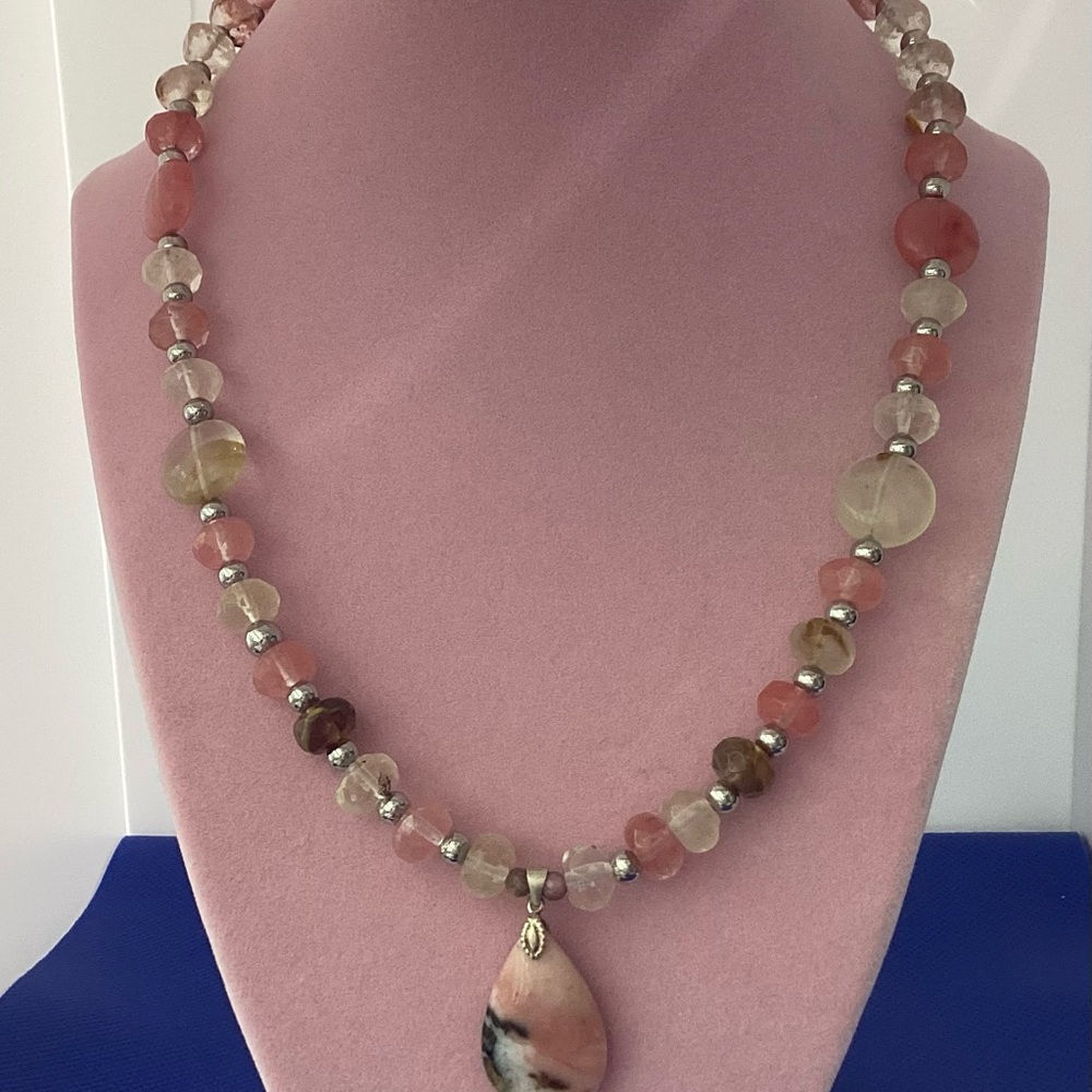 Tourmaline Multi Color Necklace Earring Set